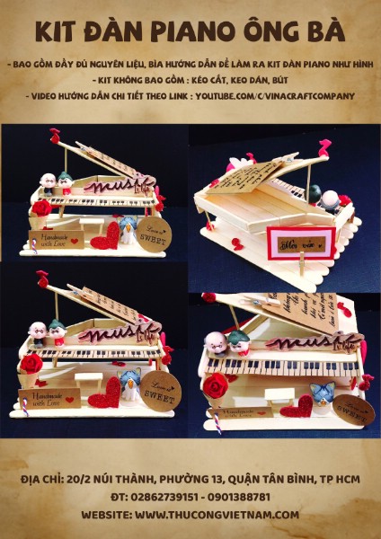Kit đàn Piano ông bà